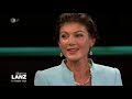 Sahra Wagenknecht spricht mit Markus Lanz über DIE LINKE