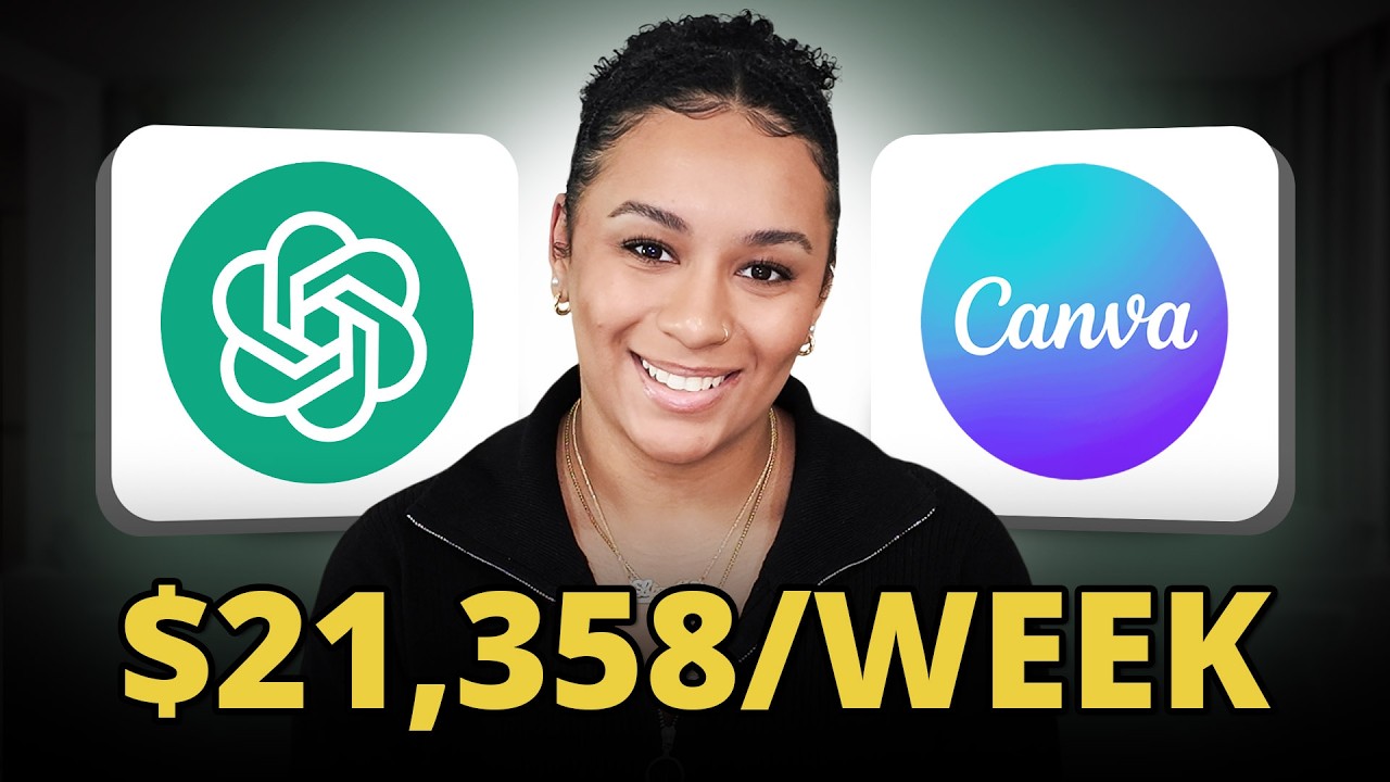 The NEW Canva AI SIDE HUSTLE Making us $21,358/wk