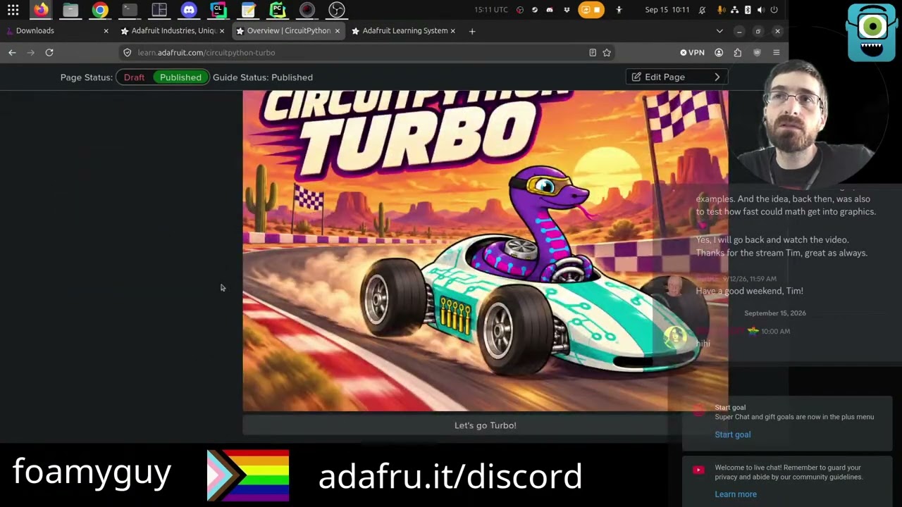 Thumbnail for Deep Dive w/ Tim: CircuitPython Turbo Sand Particle Simulation