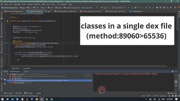 Cannot fit requested classes in a single dex file (# methods: 89069 - 65536)