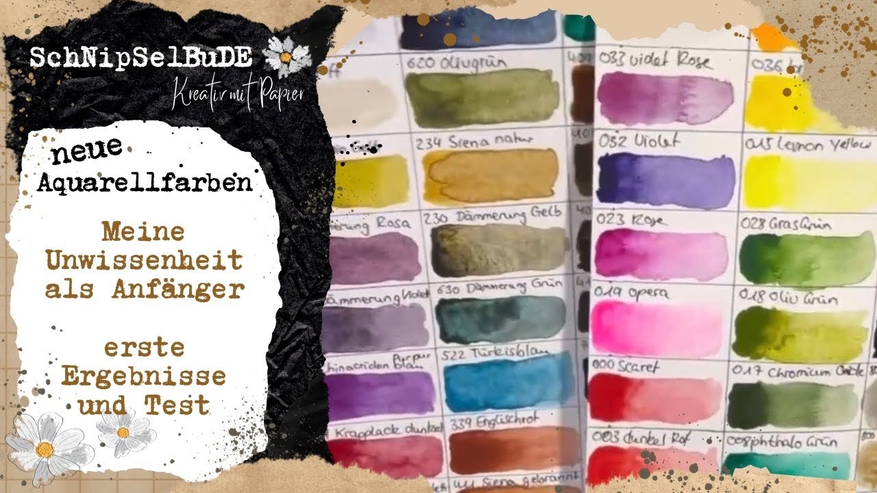 Meine Unwissenheit als Anfänger ~ mach nicht den gleichen Fehler 🫣~ neue Aquarellfarben 