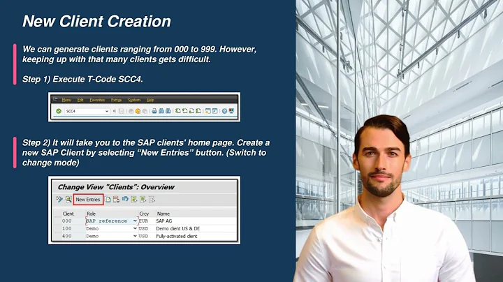 Creating a New Client in SAP