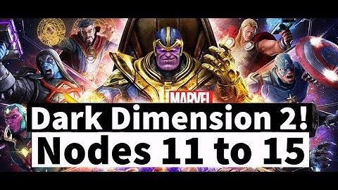 Dark Dimension 2: Nodes 11 to 15 Playthrough | Marvel Strike Force - Free to play