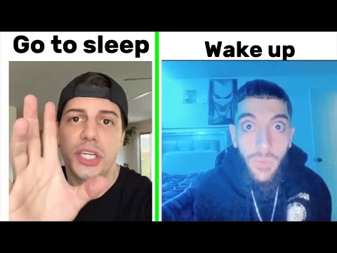 Go to sleep meme VS Wake up meme