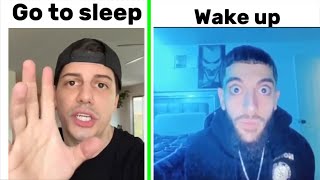 Go to sleep meme VS Wake up meme