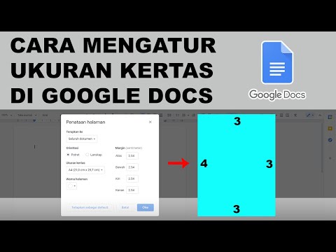 Cara mengatur margin di google docs