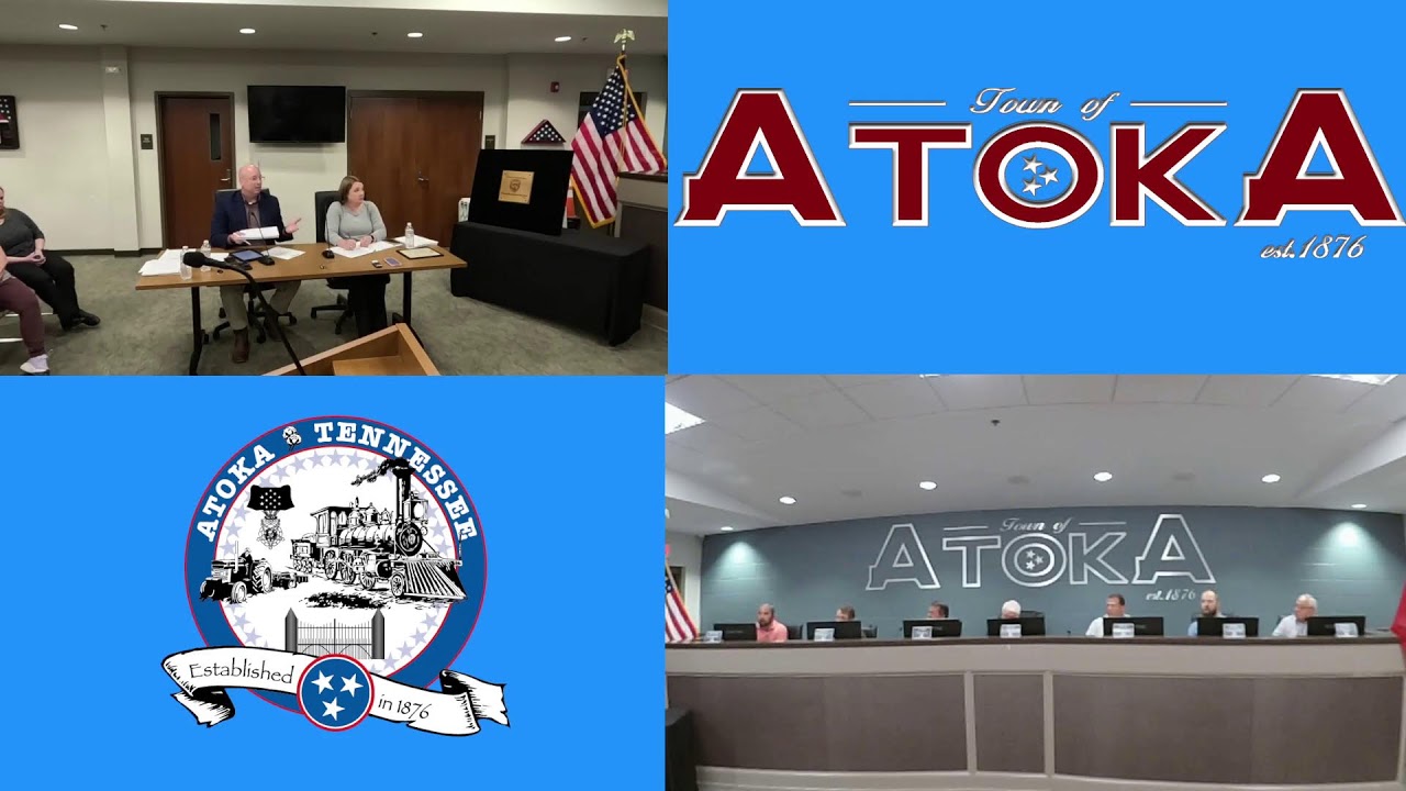 Town of Atoka - Board of Mayor and Alderman Regular Meeting - 5/13/2025