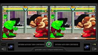 Marvel Super Heroes (Sega Saturn vs Sega Saturn) RAM Cartridge Comparison -  YouTube
