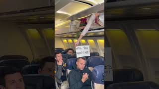 She surprised him on the airplane 🥹 #viral  #wedding #travel #relationship Wealth