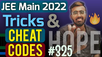 JEE Main 2022: Option Elimination Tricks🔥🔥🔥| Tricks & Cheat Codes #325 [Course Links In Description]
