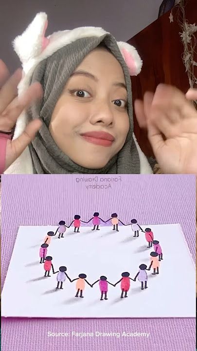 How to draw people holding hands in 3D 😵 #art #drawing #drawingtutorial #howtodraw #dqueenarts