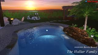 The Backyard Oasis, design #2, by Beverly Bernard, Platinum Pools
