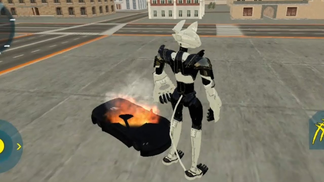 CAT ROBOT TRANSFORMATION CAR HIT ENEMIES Walkthrough Gameplay - Cat Robot Car Game