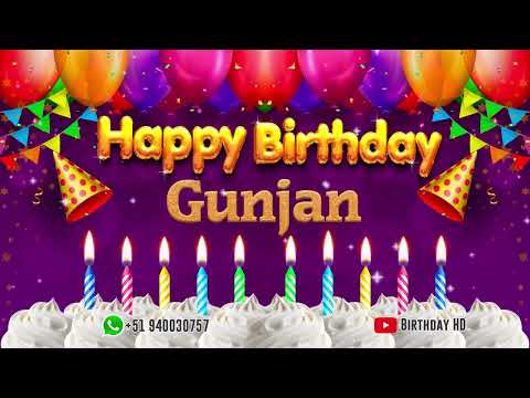 Gunjan Happy birthday To You   Happy Birthday song name Gunjan 