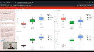 Iris dataset dashboard