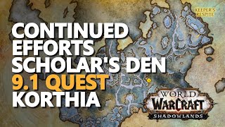 Continued Efforts Scholar's Den WoW Quest