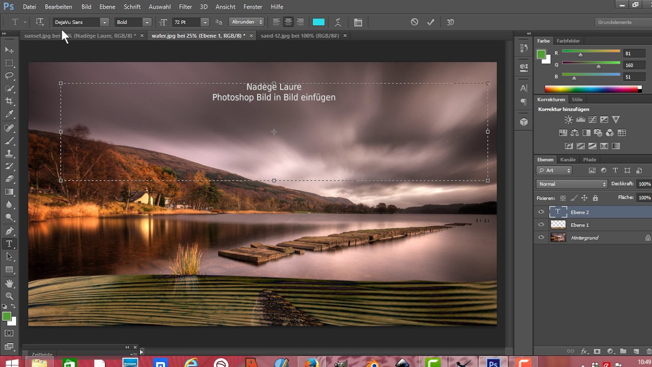 Photoshop Cs6 Tutorial Deutsch Bild In Bild Einfugen Youtube