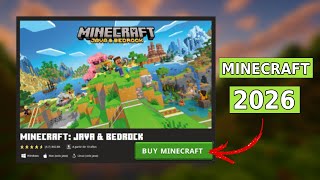 BUY MINECRAFT FOR PC JAVA & BEDROCK 2026