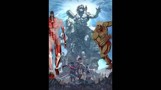 eren titan colossal vs all titans#short#attack on titan Resimi