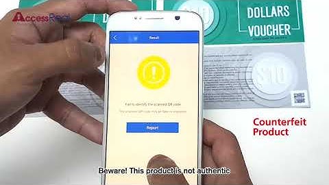 How to determine if a product is fake - Using Anticopy QR code