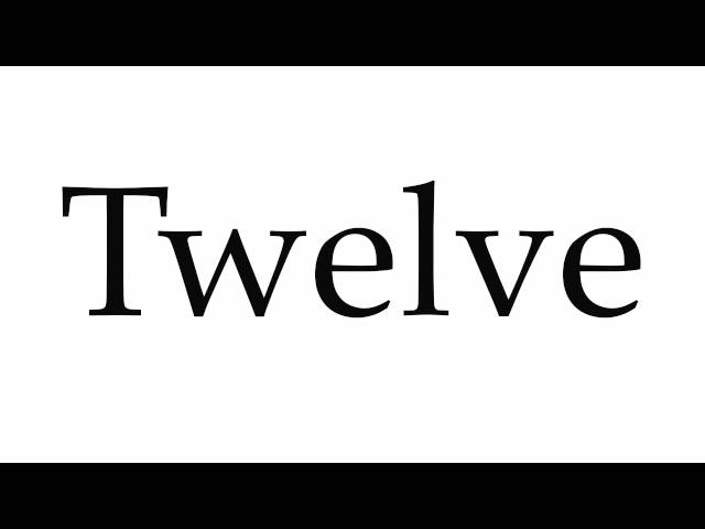 How to say Twelve in English 