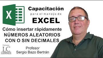 Cómo insertar NÚMEROS ALEATORIOS CON DECIMALES en Excel