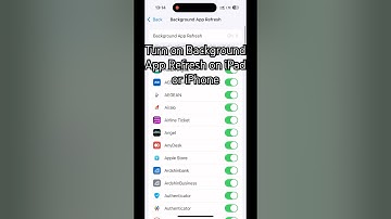 Turn on/off Background App Refresh on iPhone and iPad. #smartphone #iphone #ios