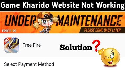 CodaShop & Game Kharido Website Diamond Top-Up Problem Solution