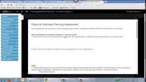 1.05 Personal Wellness Plan