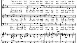 Video thumbnail of "Bach BWV 4-8 Versus 7 Wir essen und wir leben wohl"