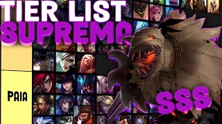 A MELHOR TIERLIST DE LORE DO LEAGUE OF LEGENDS