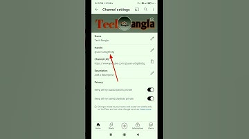 How To Change Youtube Channel Handle Name #shorts #youtubeshorts #uniquetechtips
