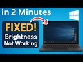 Brightness Not Working in Windows 10 Fix ( 2025 ) - Step by Step