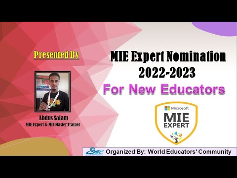 MIE Expert Nomination2022 2023 (For New Educator)