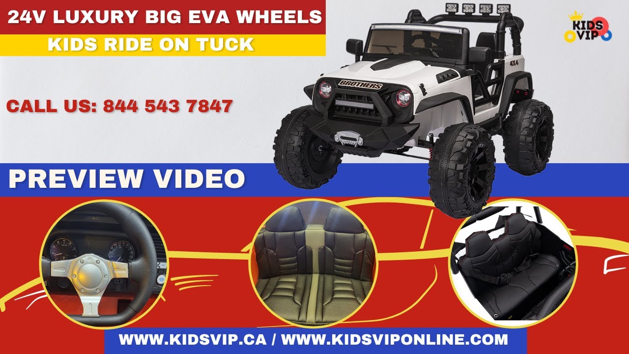 Kidsvip 24v Kids Eva Big Wheels Edition