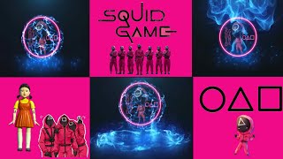 How to create a Squid Game Cool Gaming Intro  logo Animation using PICSART + KINEMASTER screenshot 1