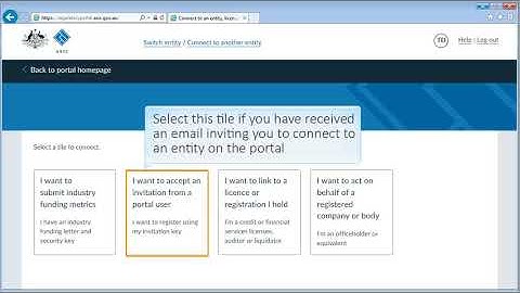 ASIC Regulatory Portal: how to connect to an entity
