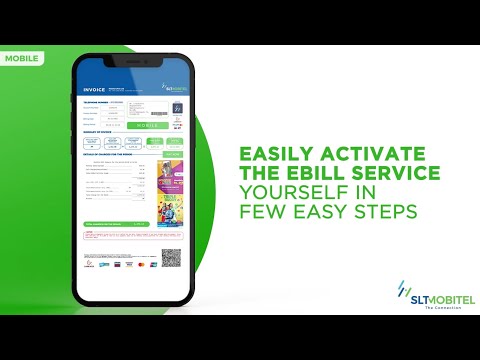 Easily active SLT-MOBITEL Mobile eBill Service