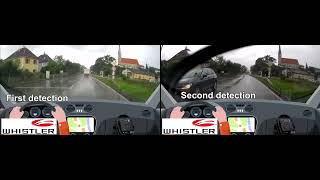 Radar Detector Whistler GT-438Xi vs Laser / Lidar Vitronic PoliScan