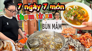 💥đặc biệt Bún Mắm thơm từ xa, quán em Áo đen 7 ngày 7 món | VNSFtv