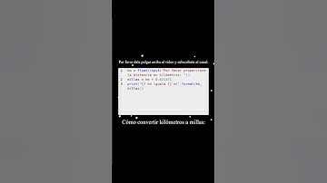 Cómo convertir kilómetros a millas (AJTekniko)