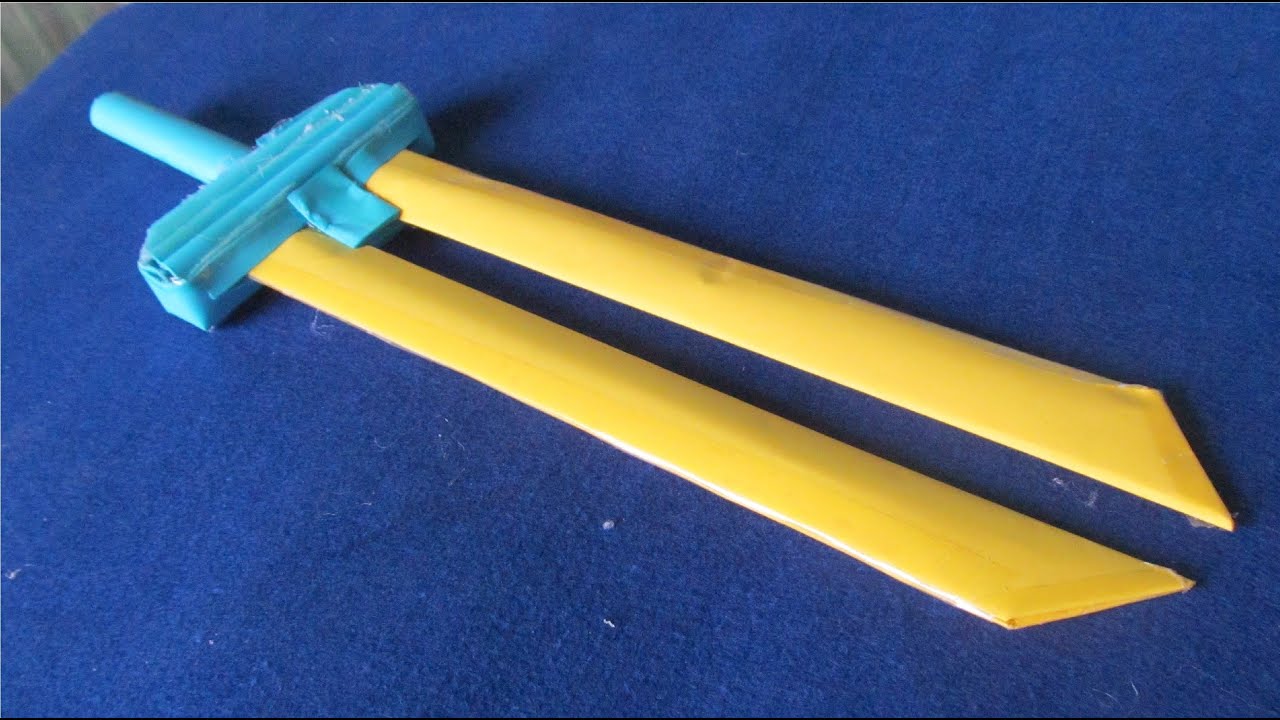 Como fazer uma espada de papel 2 lâmina da espada YouTube