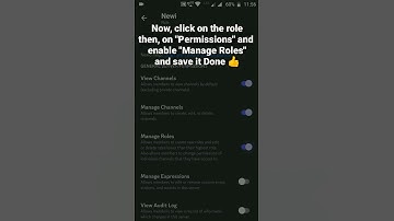 How to enable manage roles permission in a role in Discord Mobile #roduz #discord #howto #how