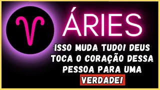 ÁRIES♈ ISSO MUDA TUDO! DEUS TOCA O CORAÇÃO DESSA PESSOA PARA UMA VERDADE