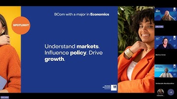 BCom majoring in Economics - Information Session