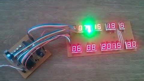 lich van nien dung ds1307 va pic16f877a, co chuc nang hen gio, hien thi led 7 doan