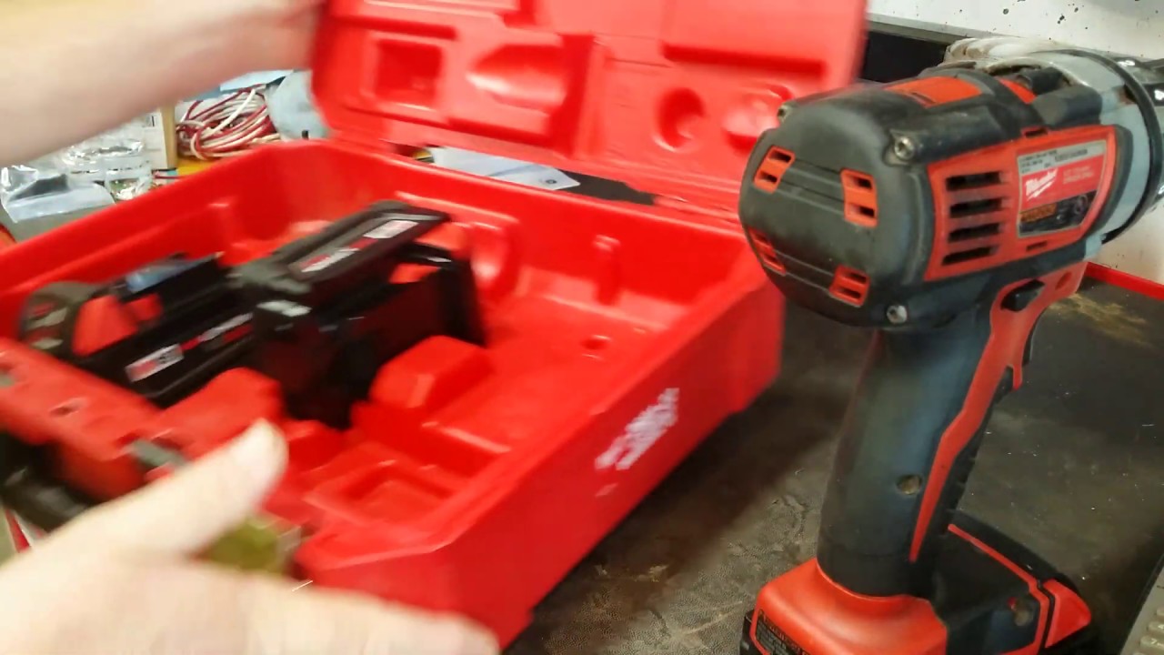 I bought a broken Milwaukee 18 volt cordless drill w/3 batteries at a