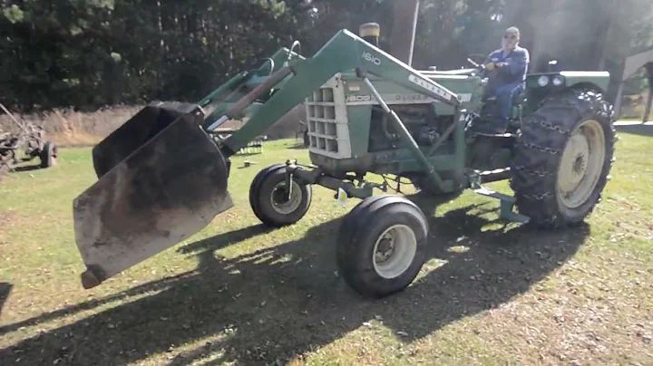 Oliver 1800 Tractor, Oliver 1610 Front Loader, WF, Gas