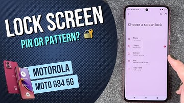 Motorola moto g84 5G - How to set up screen lock • 📱 • 🀡 • ☡ • Tutorial
