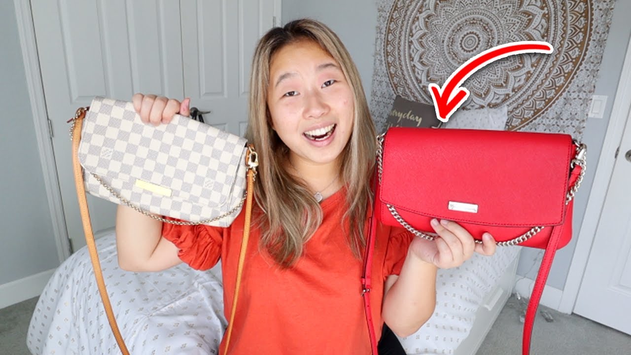 BAG COMPARISON: Louis Vuitton Favorite MM vs. Kate Spade Laurel Way Greer!  - YouTube